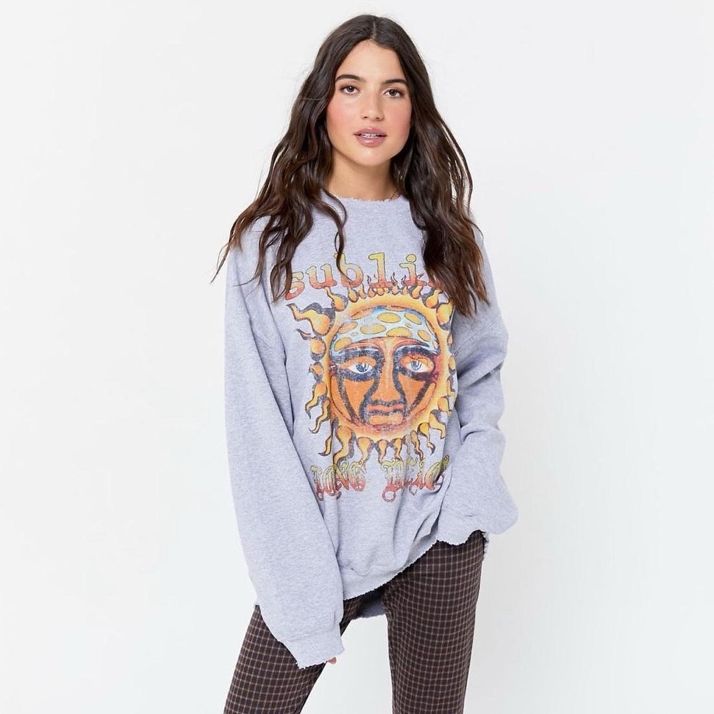Urban Outfitters Sublime Sun Oversized Crew Neck Sweatshirt